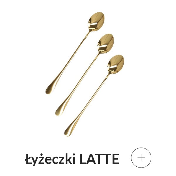 Złote łyżeczki do latte