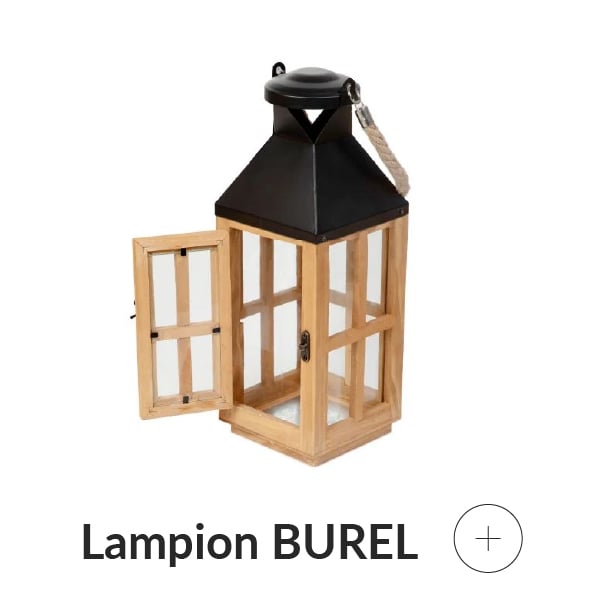 Lampion ogrodowy drewniany