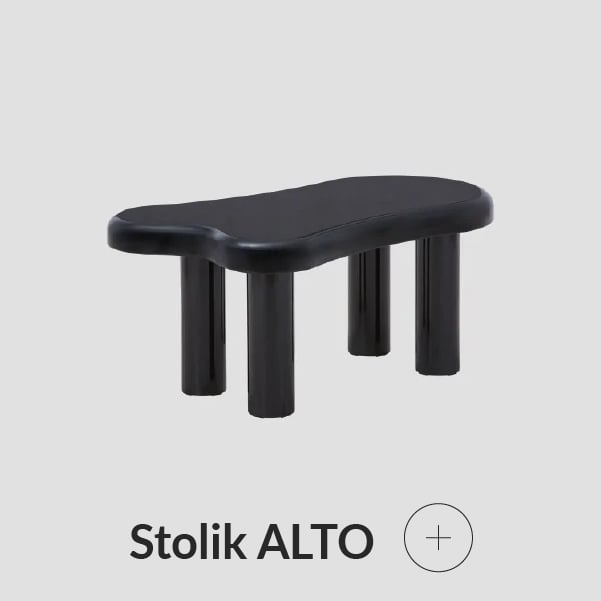 Stolik czarny minimalistyczny