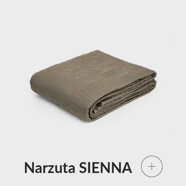 Narzuta zielona w liście