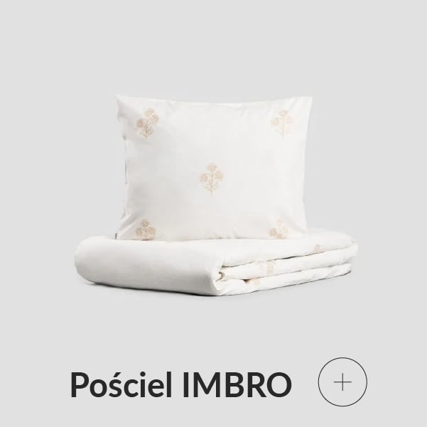 Pościel bawełniana z haftem w kwiaty