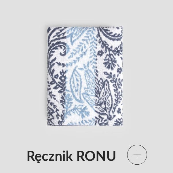 Ręcznik w niebieskie wzory