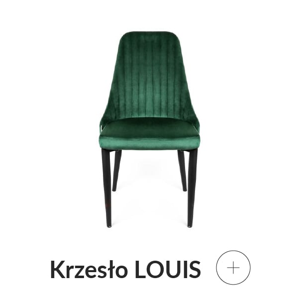 Krzesło zielone welurowe