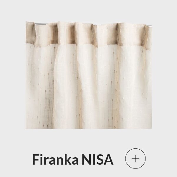 Firanka woalowa wytłaczana beżowa