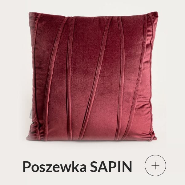 Poszewka dekoracyjna bordowa