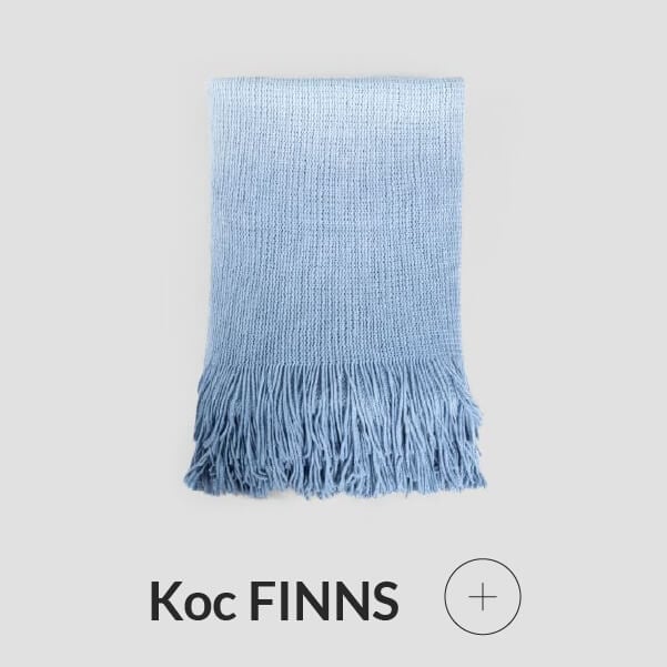 Koc niebieski ombre