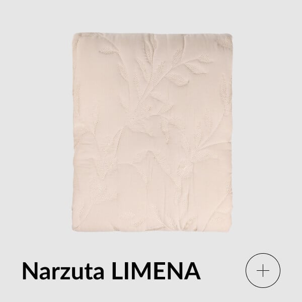 Narzuta beżowa żakardowa