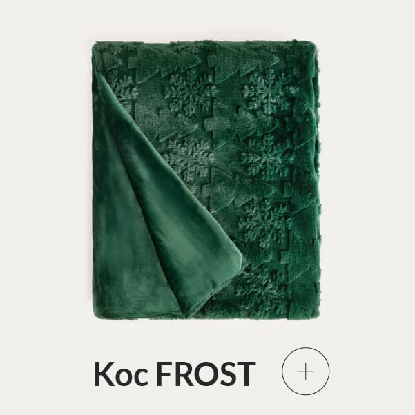 Koc świąteczny zielony